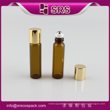 SRS no leakage empty glass essential oil bottles with roller ball